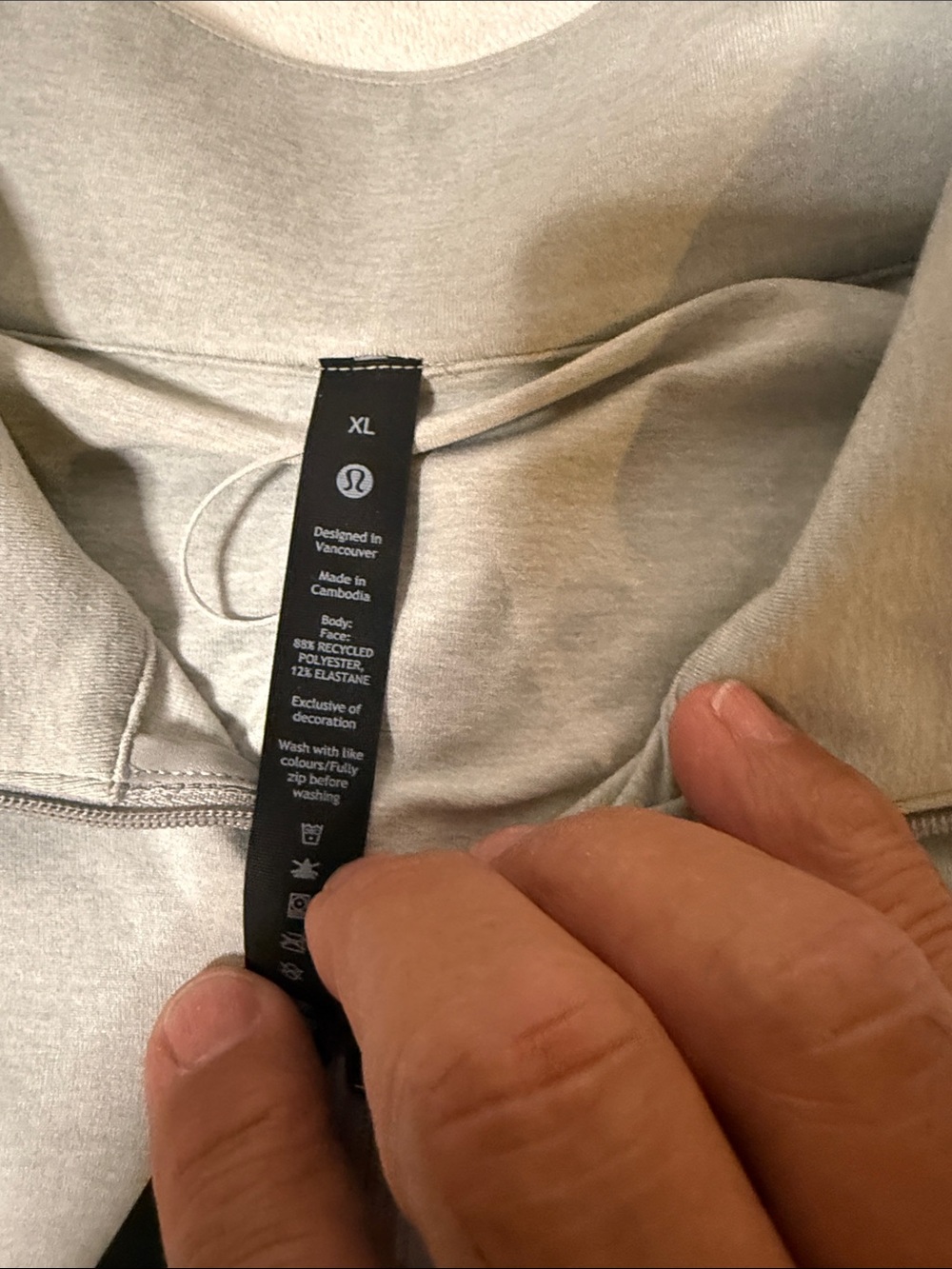 lululemon athletica Heather Gray Pullover Top - Picture 2 of 3